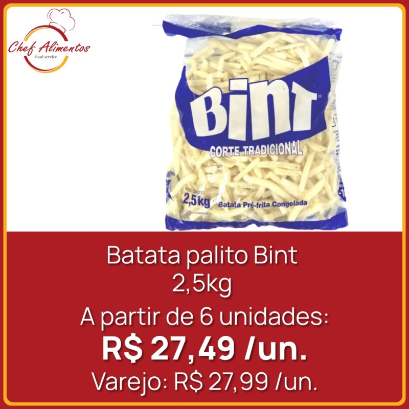 Batata palito Bint 2,5kg