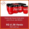 Fardo de Coca-Cola zero lata com 12 un. de 350ml