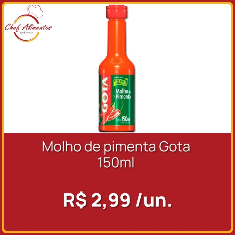 Molho de pimenta Gota 150ml