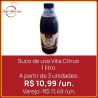 Suco de uva Vitacitrus 1L