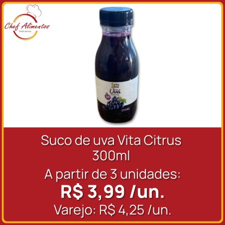 Suco de uva Vitacitrus 300ml
