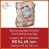 Bacon papada fatiado Chef Alimentos 2kg