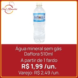 Água Mineral sem Gás Daflora 510ml