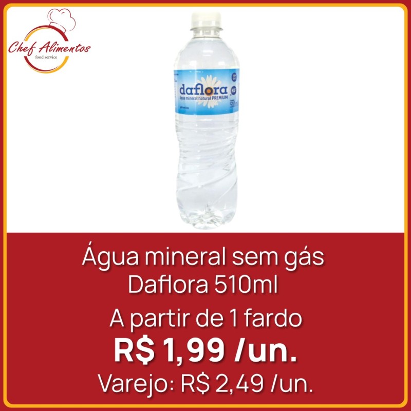 Água Mineral sem Gás Daflora 510ml