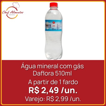 Água Mineral com Gás Daflora 510ml