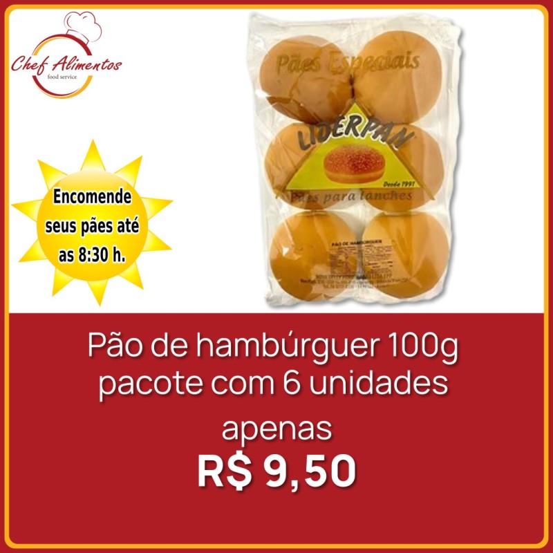 Pão de hambúrguer 100g