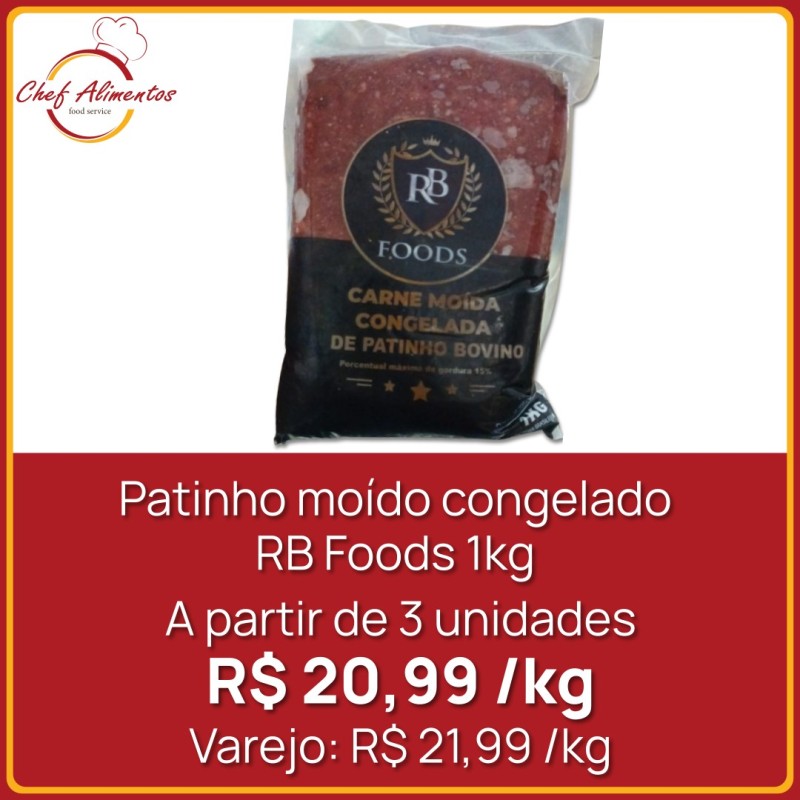 Patinho moído RB Foods 1kg