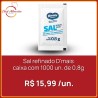 Sal refinado D'mais sachê 0,8g 1000 un.