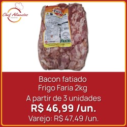 Bacon fatiado Frigo Faria 2kg