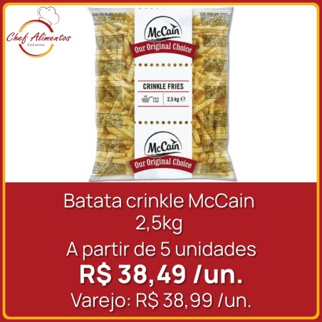 Batata crinkle MacCain 2,5kg