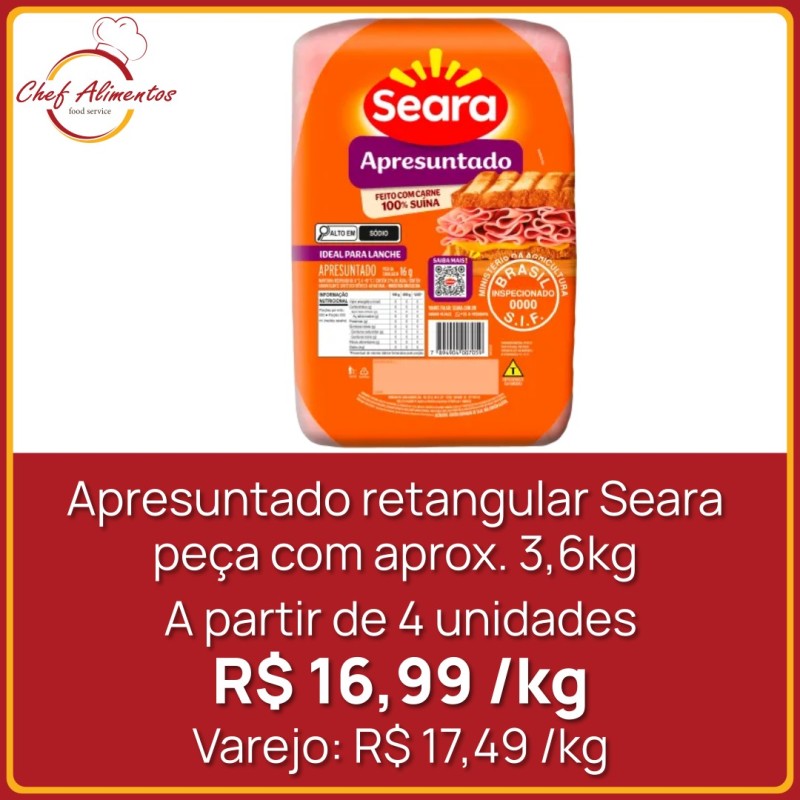 Apresuntado Retangular Seara