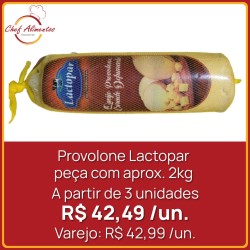 Queijo provolone Lactopar 2kg