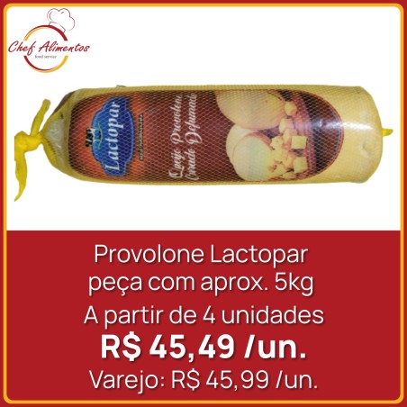 Queijo provolone Lactopar 5kg