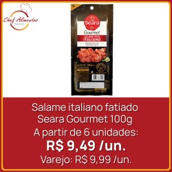 Salame tipo italiano fatiado Seara 100g