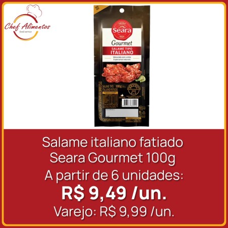 Salame tipo italiano fatiado Seara 100g