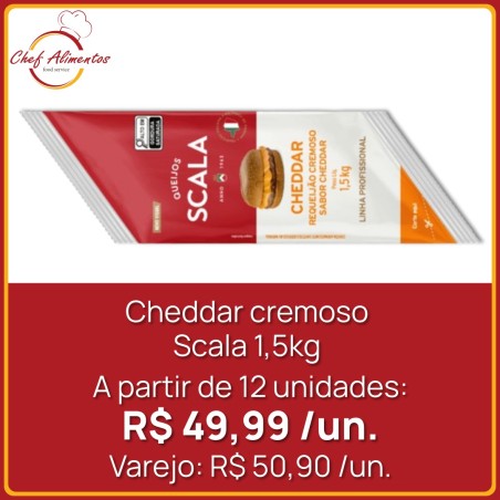 Cheddar cremoso Scala 1,5 kg