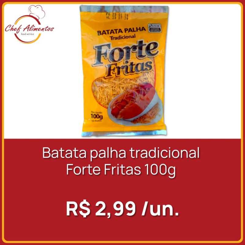 Batata palha tradicional Forte Fritas 100g