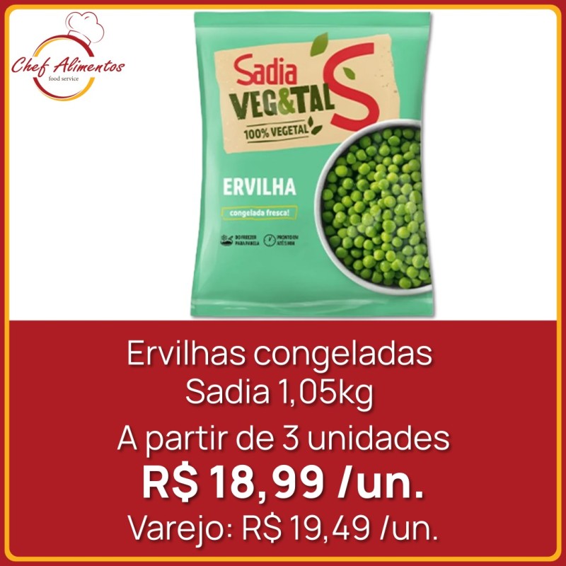 Ervilhas congeladas Sadia 1,05kg