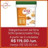 Margarina com sal Sina 50% lipídeos balde 15kg