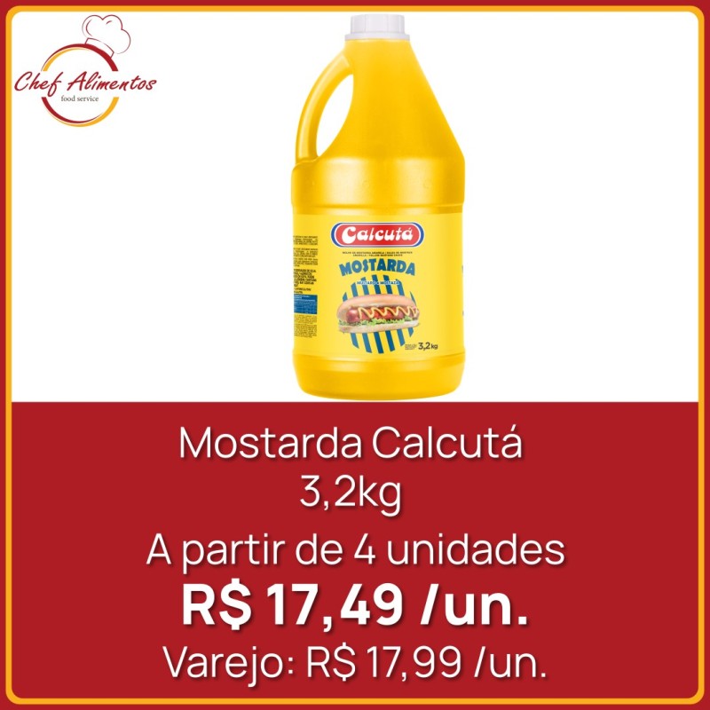 Mostarda Calcutá - Galão 3,2 kg
