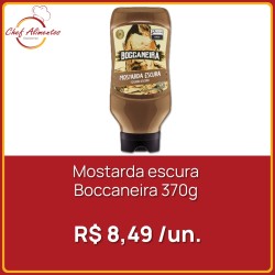 Mostarda escura Boccaneira Ekma 370g