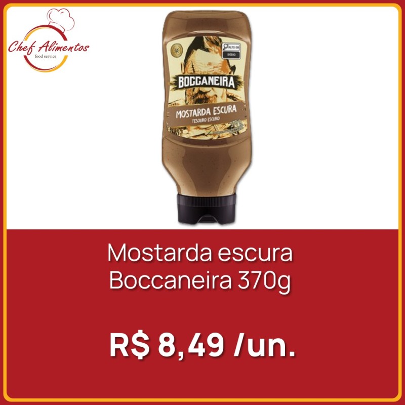 Mostarda escura Boccaneira Ekma 370g