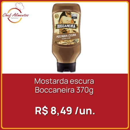 Mostarda escura Boccaneira Ekma 370g