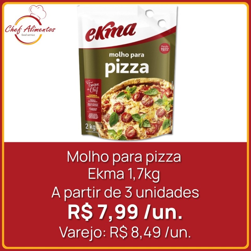Molho para pizza Ekma 1,7kg