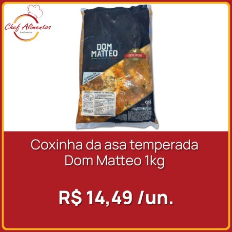 Coxinha da asa temperada Dom Matteo 1kg