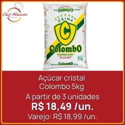 Açúcar cristal Colombo 5kg