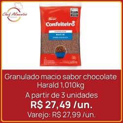 Granulado macio sabor chocolate Harald 1,010kg