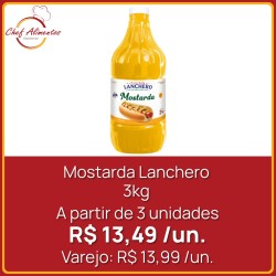 Mostarda amarela Lanchero 3kg