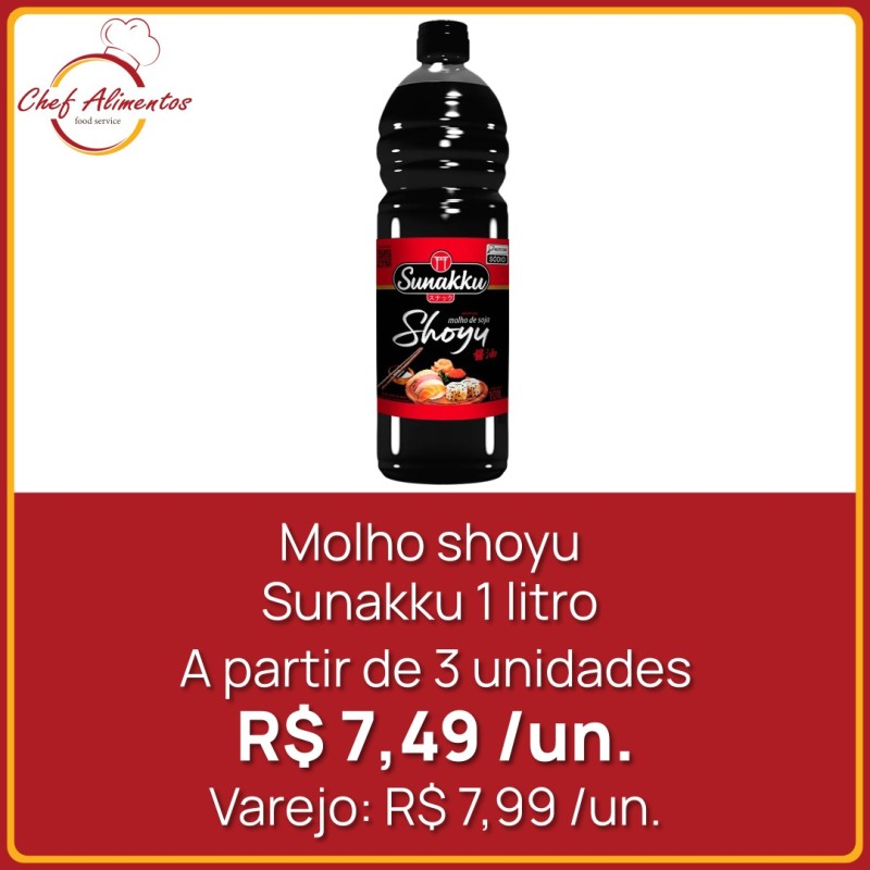 Molho shoyu Sunakku 1 litro