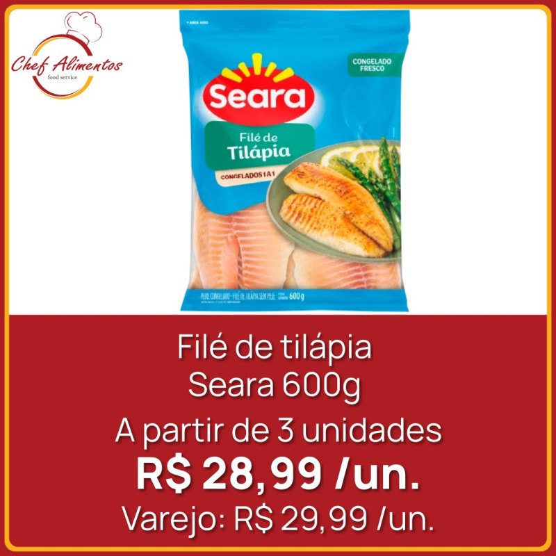 Filé de tilápia Seara 600g