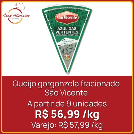 Queijo gorgonzola fracionado São Vicente