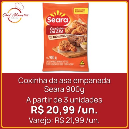 Coxinha da asa empanada Seara 900g