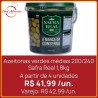 Azeitonas verdes médias 200/240 Safra Real 2kg