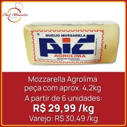 Queijo Mozzarella Agrolima - Peça