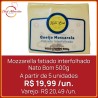 Mozzarella Fatiada Interfolhada Nato Bom 500g