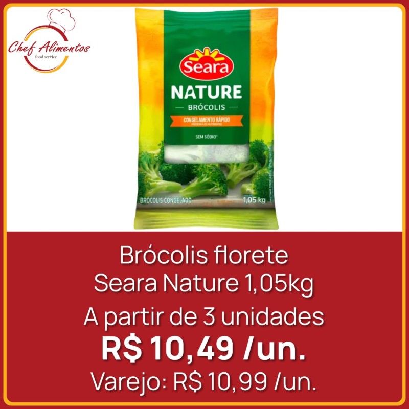 Brócolis florete Seara Nature 1,05kg