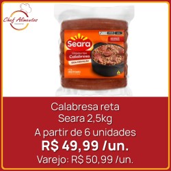 Calabresa reta Seara 2,5kg
