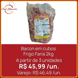 Bacon em cubos Frigo Faria 2kg