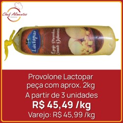 Queijo provolone Lactopar 2kg