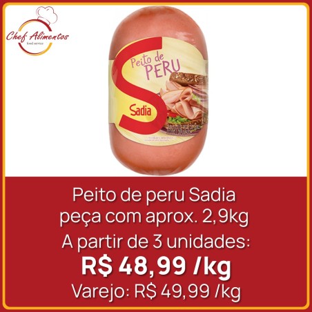 Peito de Peru Defumado Sadia peça