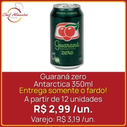 Guaraná zero Antarctica 350ml