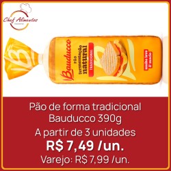 Pão de forma tradicional Bauducco 390g