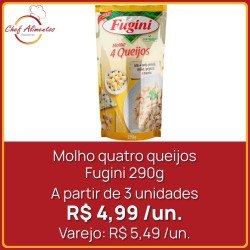 Molho quatro queijos Fugini 290g