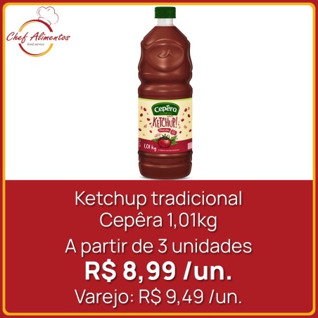 Ketchup tradicional Cepêra 1,01kg