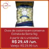 Ovos de Codorna em Conserva Estrela da Serra - pacote 1kg drenado
