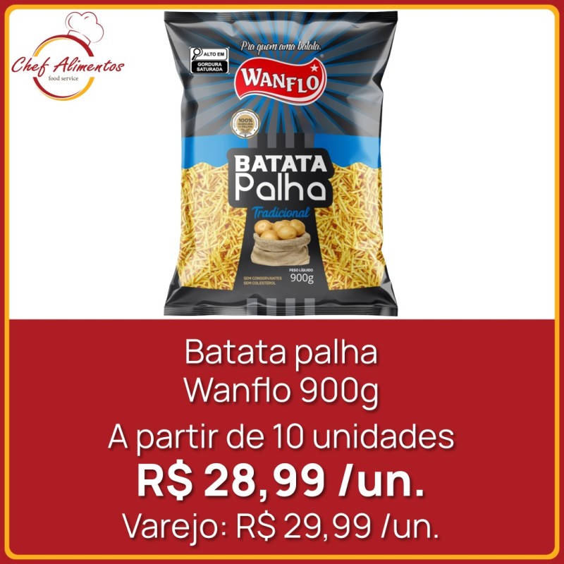 Batata palha Wanflo 900g